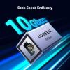 imageUGREEN RJ45 Coupler 10Gbps 5 Pack Ethernet Extender Cat8 Cat7 Cat6 Cat5 Ethernet Cable Extender Adapter 328ft LAN Connector in Line Coupler Female to Female Aluminum AlloySpace Grey