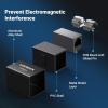 imageUGREEN RJ45 Coupler 10Gbps 5 Pack Ethernet Extender Cat8 Cat7 Cat6 Cat5 Ethernet Cable Extender Adapter 328ft LAN Connector in Line Coupler Female to Female Aluminum AlloyBlack