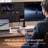 imageUGREEN Revodock Pro 11in1 Docking Station 4K120Hz DPHDMI Dual 10Gbps USBC 100W PD SDTF Gigabit Ethernet 35mm Audio Aluminum Body for MacBookDellHPLenovo