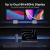 imageUGREEN Revodok Max 2131 Thunderbolt 5 Dock 13in1 120Gbps Transfer Single 8K Dual 6K60Hz Display 140W Max Charging 25GbE SDTF 40 for Thunderbolt 54 MacBooks and Windows Laptops