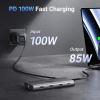 imageUGREEN Revodok Pro 210 Docking Station 10 in 1 USB C Dock Dual HDMI 4K60Hz Single 8K30Hz 100W PD 5Gbps USB C and USB A Data Ports Gigabit Ethernet SDTF Card Reader USB Hub Compatible for HP Dell