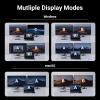 imageUGREEN Revodok Pro 211 Laptop Docking Station 11 in 1 USB C Dock Dual HDMI 4K60Hz Single 8K30Hz 10Gbps Data Port 100W PD Gigabit Ethernet SDTF Card Reader Compatible for Thinkpad Zenbook and more