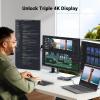 imageUGREEN Revodok Pro 313 Laptop Docking Station 13 in 1 4K Triple Display USB C Dock Dual HDMI DP 10Gbps Data Port 100W PD Gigabit Ethernet SDTF Card Reader Compatible for Thinkpad Zenbook and more