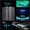 imageUGREEN Revodok Pro 313 Laptop Docking Station 13 in 1 4K Triple Display USB C Dock Dual HDMI DP 10Gbps Data Port 100W PD Gigabit Ethernet SDTF Card Reader Compatible for Thinkpad Zenbook and more