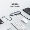 imageUGREEN Revodok USB C Hub 6 in 1 USB C Dongle 4K HDMI 3 USB 30 Ports SDTF Card Reader Compatible with MacBook Pro MacBook Air iPad iPhone 16 15 ProPro Max Space GreySilver