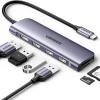 imageUGREEN Revodok USB C Hub 6 in 1 USB C Dongle 4K HDMI 3 USB 30 Ports SDTF Card Reader Compatible with MacBook Pro MacBook Air iPad iPhone 16 15 ProPro Max Space GreySpace Grey
