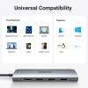 imageUGREEN Revodok USB C Hub 6 in 1 USB C Dongle 4K HDMI 3 USB 30 Ports SDTF Card Reader Compatible with MacBook Pro MacBook Air iPad iPhone 16 15 ProPro Max Space GreySilver