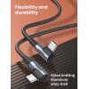 imageUGREEN Right Angle Cable 60W USB C Fast Charging Cable 90 Degree Compatible with iPhone 1717 Air17 Pro16 MacBook Pro iPad Pro Galaxy S25S25S24 Pixel 987 33FT33FT Pack of 2