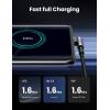 imageUGREEN Right Angle USB C Cable USB A to USB C Cable 90 Degree Type C Cord Compatible with iPhone 1616 Plus16 Pro16 Pro Max15 Galaxy S24S23S10S10 iPad mini 6Air 5 Pixel 87 33FT66FT