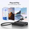 imageUGREEN SD Card Reader USB 30 Card Hub Adapter 5Gbps Read 4 Cards Simultaneously CF CFI TF SDXC SDHC SD MMC Micro SDXC Micro SD Micro SDHC MS UHSI BlackAdapter