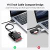 imageUGREEN SD Card Reader USB 30 Card Hub Adapter 5Gbps Read 4 Cards Simultaneously CF CFI TF SDXC SDHC SD MMC Micro SDXC Micro SD Micro SDHC MS UHSI BlackAdapter