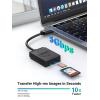 imageUGREEN SD Card Reader USB 30 Dual Slot Flash Memory Card Reader TF SD SDXC SDHC MMC RSMMC Micro SDXC Micro SDHC UHSI for Mac Windows Linux Chrome Read 2 Cards SimultaneouslyBlack