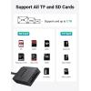 imageUGREEN SD Card Reader USB 30 Dual Slot Flash Memory Card Reader TF SD SDXC SDHC MMC RSMMC Micro SDXC Micro SDHC UHSI for Mac Windows Linux Chrome Read 2 Cards SimultaneouslyBlack
