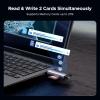 imageUGREEN SD Card Reader USB C USB 30 Micro SD Card Reader 2 in 1 Memory Card Reader for MicroSD SDHC SDXC Compatible with PC Computer MacBook Laptop iPad iPhone 17 16 15 ProPro Max