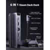 imageUGREEN Steam Deck Dock 6in1 USB C Docking Station with 4K60Hz HDMI Gigabit Ethernet PD 100W Charging 1xUSB C 2X USB 30 Compatible with Steam Deck Rog Ally iPhone 15 ProPro Max