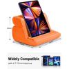 imageUGREEN Tablet Pillow Stand for Lap Soft Holder Bed with 3 Viewing Angles Adjustable Home Office Accessories Compatible with iPad Pro 13 12 11 105 Air Mini 5 4 3 2 Phone 16 15 14 EReader GreyOrange