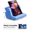 imageUGREEN Tablet Pillow Stand for Lap Soft Holder Bed with 3 Viewing Angles Adjustable Home Office Accessories Compatible with iPad Pro 13 12 11 105 Air Mini 5 4 3 2 Phone 16 15 14 EReader GreyBlue