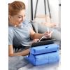imageUGREEN Tablet Pillow Stand for Lap Soft Holder Bed with 3 Viewing Angles Adjustable Home Office Accessories Compatible with iPad Pro 13 12 11 105 Air Mini 5 4 3 2 Phone 16 15 14 EReader GreyBlue
