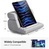 imageUGREEN Tablet Pillow Stand for Lap Soft Holder Bed with 3 Viewing Angles Adjustable Home Office Accessories Compatible with iPad Pro 13 12 11 105 Air Mini 5 4 3 2 Phone 16 15 14 EReader GreyGrey