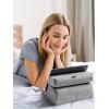 imageUGREEN Tablet Pillow Stand for Lap Soft Holder Bed with 3 Viewing Angles Adjustable Home Office Accessories Compatible with iPad Pro 13 12 11 105 Air Mini 5 4 3 2 Phone 16 15 14 EReader GreyGrey