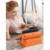 imageUGREEN Tablet Pillow Stand for Lap Soft Holder Bed with 3 Viewing Angles Adjustable Home Office Accessories Compatible with iPad Pro 13 12 11 105 Air Mini 5 4 3 2 Phone 16 15 14 EReader GreyOrange