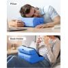 imageUGREEN Tablet Pillow Stand for Lap Soft Holder Bed with 3 Viewing Angles Adjustable Home Office Accessories Compatible with iPad Pro 13 12 11 105 Air Mini 5 4 3 2 Phone 16 15 14 EReader GreyBlue