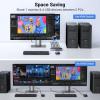 imageUGREEN USB 30 HDMI KVM Switch with 4 USB 30 Ports 4K60Hz for 2 Computers Sharing 1 Monitor Keyboard Mouse Hard Drives Printer with 2 HDMI Cables 2 USB Cables and Controller