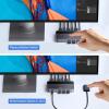 imageUGREEN USB 30 HDMI KVM Switch with 4 USB 30 Ports 4K60Hz for 2 Computers Sharing 1 Monitor Keyboard Mouse Hard Drives Printer with 2 HDMI Cables 2 USB Cables and Controller