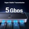 imageUGREEN USB 30 Switch 2 Computers Sharing USB C ampamp A Devices 4 Port USB Switcher Sharing Keyboard and Mouse PrinterScanner USB Switch Hub for Two Computers with 2 USB30 Cables and ControllerBlack