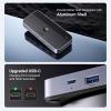 imageUGREEN USB 30 Switch 2 Computers Sharing USB C ampamp A Devices 4 Port USB Switcher Sharing Keyboard and Mouse PrinterScanner USB Switch Hub for Two Computers with 2 USB30 Cables and ControllerBlack
