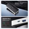 imageUGREEN USB 30 Switch 2 Computers Sharing USB C ampamp A Devices 4 Port USB Switcher Sharing Keyboard and Mouse PrinterScanner USB Switch Hub for Two Computers with 2 USB30 Cables and ControllerSilver
