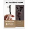 imageUGREEN USB C Cable Right Angle USB A to USB C Cable 90 Degree Braided Cord Compatible with iPhone 1515 Plus15 Pro15 Pro Max iPad ProAir Pixel 87 Galaxy S24S23S10 S10 A13 15FT3FT Pack of 2
