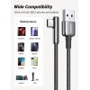 imageUGREEN USB C Cable Right Angle USB A to USB C Cable 90 Degree Braided Cord Compatible with iPhone 1515 Plus15 Pro15 Pro Max iPad ProAir Pixel 87 Galaxy S24S23S10 S10 A13 15FT15FT