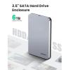 imageUGREEN USB C Hard Drive Enclosure for 25quot SATA SSD HDD  Aluminum USB C to SATA Adapter USB 31 Gen 2 Support UASP  Compatible with MacBook Pro Air WD Seagate Toshiba Samsung Hitachi