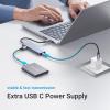 imageUGREEN USB C Hub  4 Port USB 30 Powered Splitter for Laptops MacBooks iPads Chromebooks iPhones Galaxy S23 ampamp More 2FT05 FT