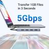imageUGREEN USB C Hub  4 Port USB 30 Powered Splitter for Laptops MacBooks iPads Chromebooks iPhones Galaxy S23 ampamp More 2FT05 FT