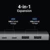 imageUGREEN USB C Hub 10Gbps 4 Ports USB 32 HUB with 2 USBC 32 and 2 USBA 32 USB Port Extender for MacBook Pro MacBook Air Acer Aspire HP Laptops iPad Pro iPhone 1515 Pro Max and More