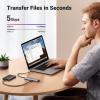 imageUGREEN USB C Hub 4 Port USB C Splitter 5Gbps with 2 USB C and 2 USB A Data Port Aluminium Type C to Multiple USB Adapter for Thunderbolt MacBook M1M2 iPhone 15 Pro Series iPad Pro XPS and More