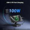 imageUGREEN USB C Hub 4in1 Magnetic Adapter 4K60Hz 100W PD Charging USBA and USBC Data Ports Foldable Portable Adapter for iPhone 171615 Series Galaxy S25 and More