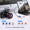 imageUGREEN USB C SD Card Reader 2in1 Micro SD Memory Card Reader for TF SD Micro SD SDXC SDHC USB SD Card Reader Type C Compatible with iPhone 17 16 Samsung Galaxy MacBook iPad Trail Game Camera