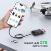 imageUGREEN USB C SD Card Reader 4in1 Memory Card Adapter External SD Micro SD MS CF Compact Flash Camera Card Reader Compatible with iPhone 15 Trail Camera MacBook iPad