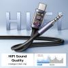 imageUGREEN USB C to 35mm Audio Cable and Charger 2 in 1 HiRes Type C to Aux TRS Headphone Car Stereo with PD 60W Fast Charging Compatible with iPhone 17 ProMax Galaxy S25 Pixel 10 iPad Pro Switch 2 5FT