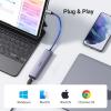 imageUGREEN USB C to Ethernet Adapter 4 in 1 USB C Hub Ethernet with 3 USB 30 PortsGigabit Rj45 Plug ampamp Play Thunderbolt 34 to Network Adapter for MacBook ProAir XPS iPad Pro iPhone 15 ProMax