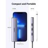 imageUGREEN USB C to Ethernet Adapter 4 in 1 USB C Hub Ethernet with 3 USB 30 PortsGigabit Rj45 Plug ampamp Play Thunderbolt 34 to Network Adapter for MacBook ProAir XPS iPad Pro iPhone 15 ProMax
