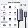 imageUGREEN USB C to HDMI Cable with 100W PD Fast Charging Adapter 4K60Hz 2in1 Thunderbolt Unidirectional Type C to HDMI Compatible iPhone 17 Pro Max SteamDeck MacBook iPad Galaxy S25 XPS 66FT