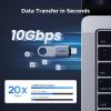 imageUGREEN USB C to USB Adapter 4 Pack 10Gbps USBC Male to USB 32 Female Adapter Type C USB C Adapter for MacBook ProiMaciPhone 17 16 15 Pro MaxiPad Pro Thunderbolt 4 SamsungSpace Gray