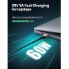 imageUGREEN USB C to USB C Cable 33FT 60W 2Pack USB C Cable Nylon Braided Type C Cord for iPhone 1716 Galaxy S25S24S22 Pixel 87 MacBook AirPro Dell XPS iPad ProMiniAir Switch Steam Deck10FT