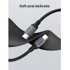 imageUGREEN USB C to USB C Cable Silicone Material 60W USB C Fast Charging Cable Type C Cable Compatible with iPhone 1515 Pro Samsung Galaxy S24S23 MacBook iPad Google Pixel etc 33FT Black