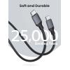imageUGREEN USB C to USB C Cable Silicone Material 60W USB C Fast Charging Cable Type C Cable Compatible with iPhone 1515 Pro Samsung Galaxy S24S23 MacBook iPad Google Pixel etc 33FT Black