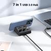 imageUGREEN USB Card Reader USB 30 Hub 3 Ports with SD TF MS M2 Card Adapter and Phone Stand Dock Combo for iMac MacBook Pro Air MacBook Retina Mac mini Windows Surface Pro IdeaPad PC LaptopTablet